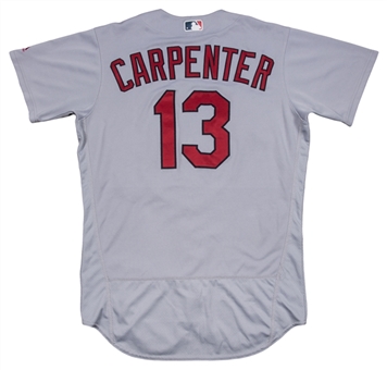  2017 Matt Carpenter Game Used St. Louis Cardinals Road Jersey Used on 6/16/2017 For Career Home Run #87 (MLB Authenticated)